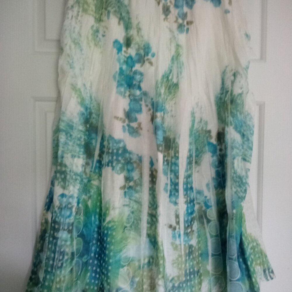 Dress Barn Skirt Elastic Waist Size 14 / 16Mid Calf Length Just Beautiful - Picture 7 of 10